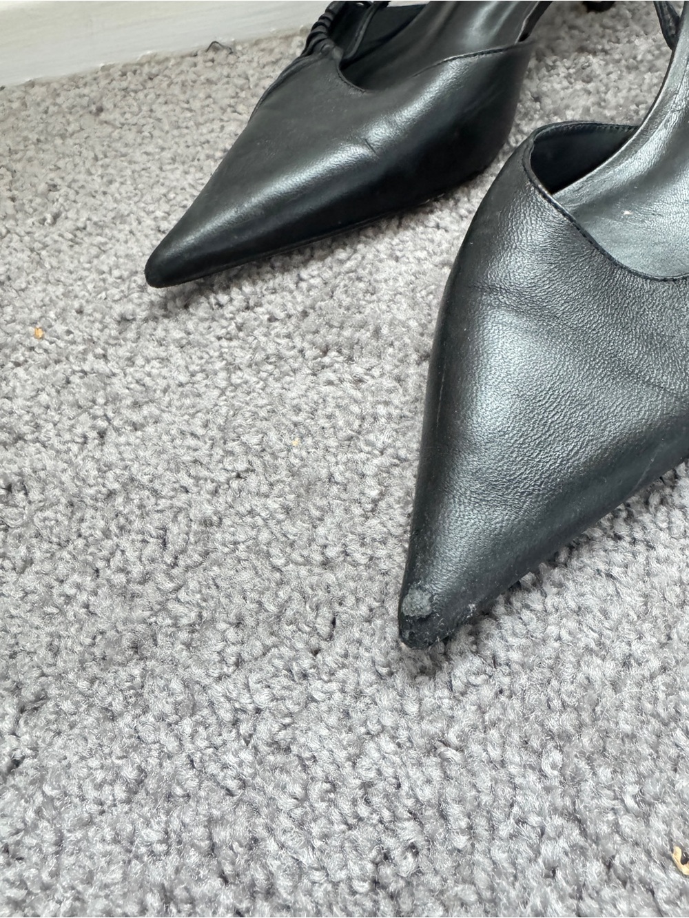 Tony Bianco black Pointed Slingback Heels - Picture 2 of 6